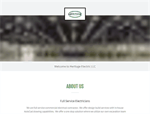 Tablet Screenshot of heritage-electric.com